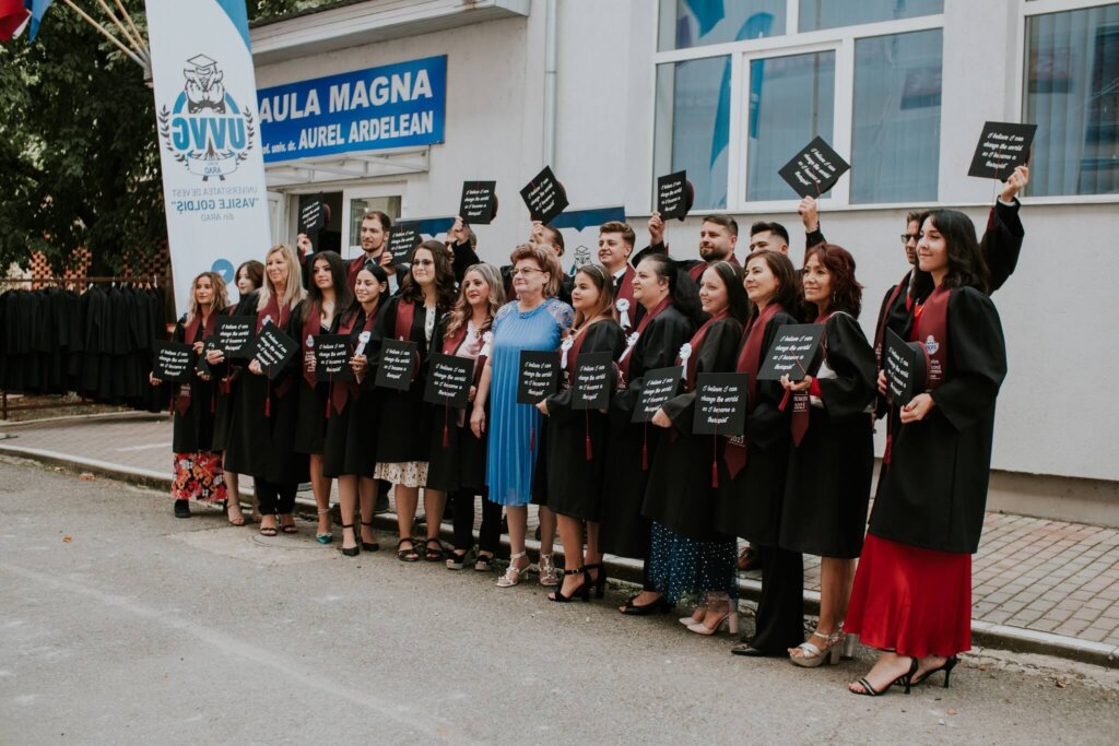Graduaton at Vasile Goldis Western University Romania