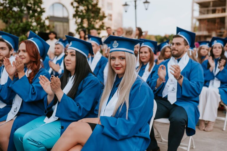 Students at Vasile Goldis Western University Romania