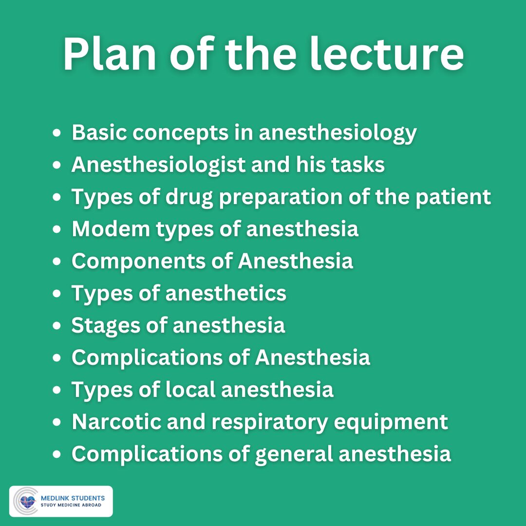 Plan of the Lecture