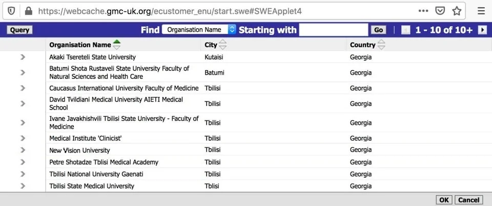 Statement on Accusations Against European University 1 GMC-list-of-universities