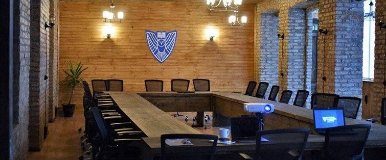 Petre Shotadze Tbilisi Medical Academy (TMA) - round table university aula for presentations