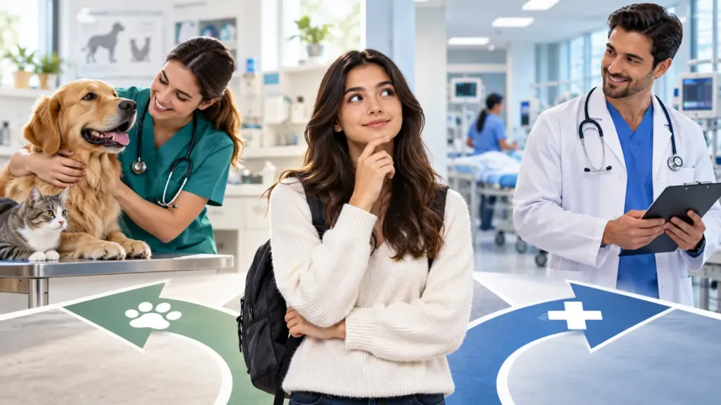 need an image for https://www.medlinkstudents.com/blog/veterinary-vs-medicine-which-is-right-for-you/  Veterinary vs. Medicine: Which Is Right For You?