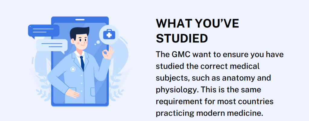 GMC Criteria (What You’ve Studied) GMC Criteria (What You’ve Studied)