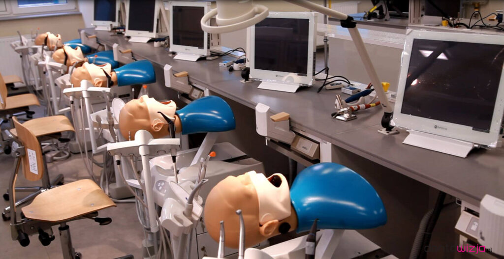 training room for dentistry in the medical university of Lodz