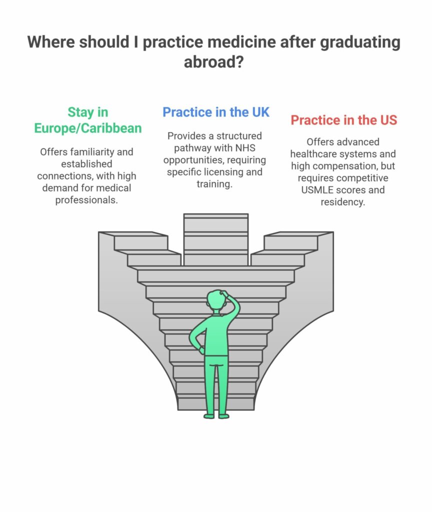 What Happens After I Graduate? Career Paths After Studying Medicine Abroad 2 Where should I practice medicine after graduating abroad