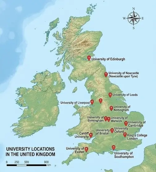 Study Medicine in the UK 2 UK Universities Regional Distribution